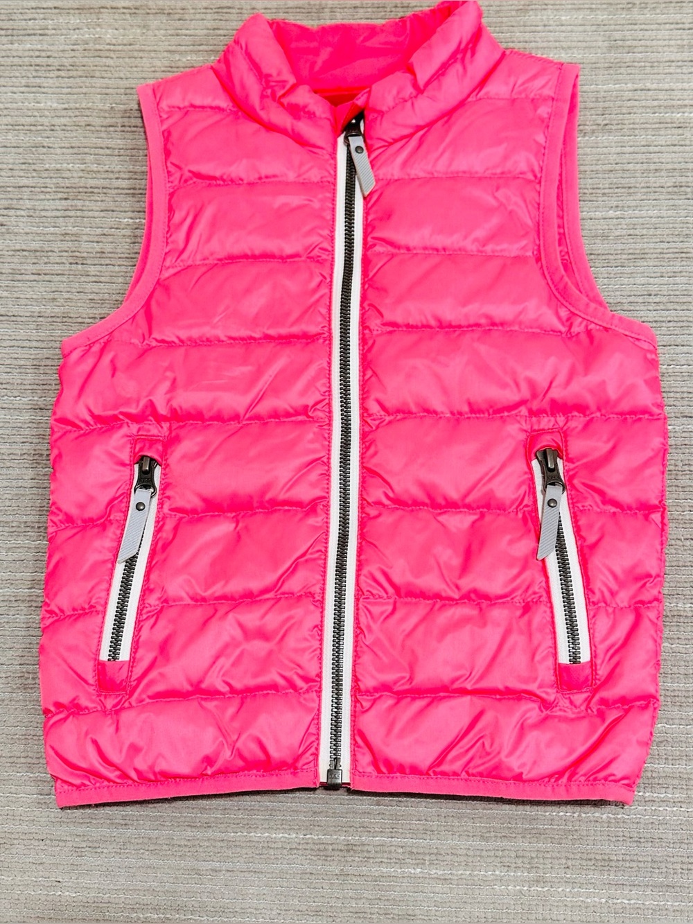 Hanna Andersson Kids Superlight Down Puffer Vest Pink Size 100 4T Girls Winter